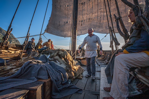 Sailing a Viking Longship - Image copyrighted © Gary Waidson. All rights reserved.